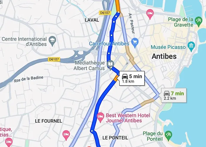 Pws - Sunny Modern Flat Near Juan Les Pins Pinede & - Terrace & Ac!