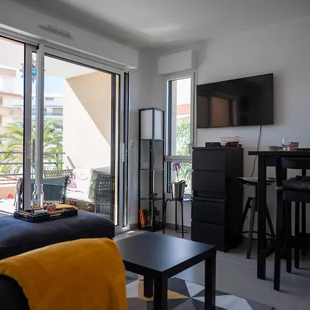 Апартаменты Pws - Sunny Modern Flat Near Juan Les Pins Pinede & - Terrace & Ac! Антиб