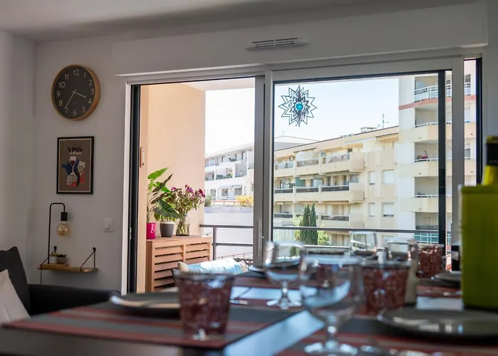 Pws - Sunny Modern Flat Near Juan Les Pins Pinede & - Terrace & Ac! Lägenhet Antibes